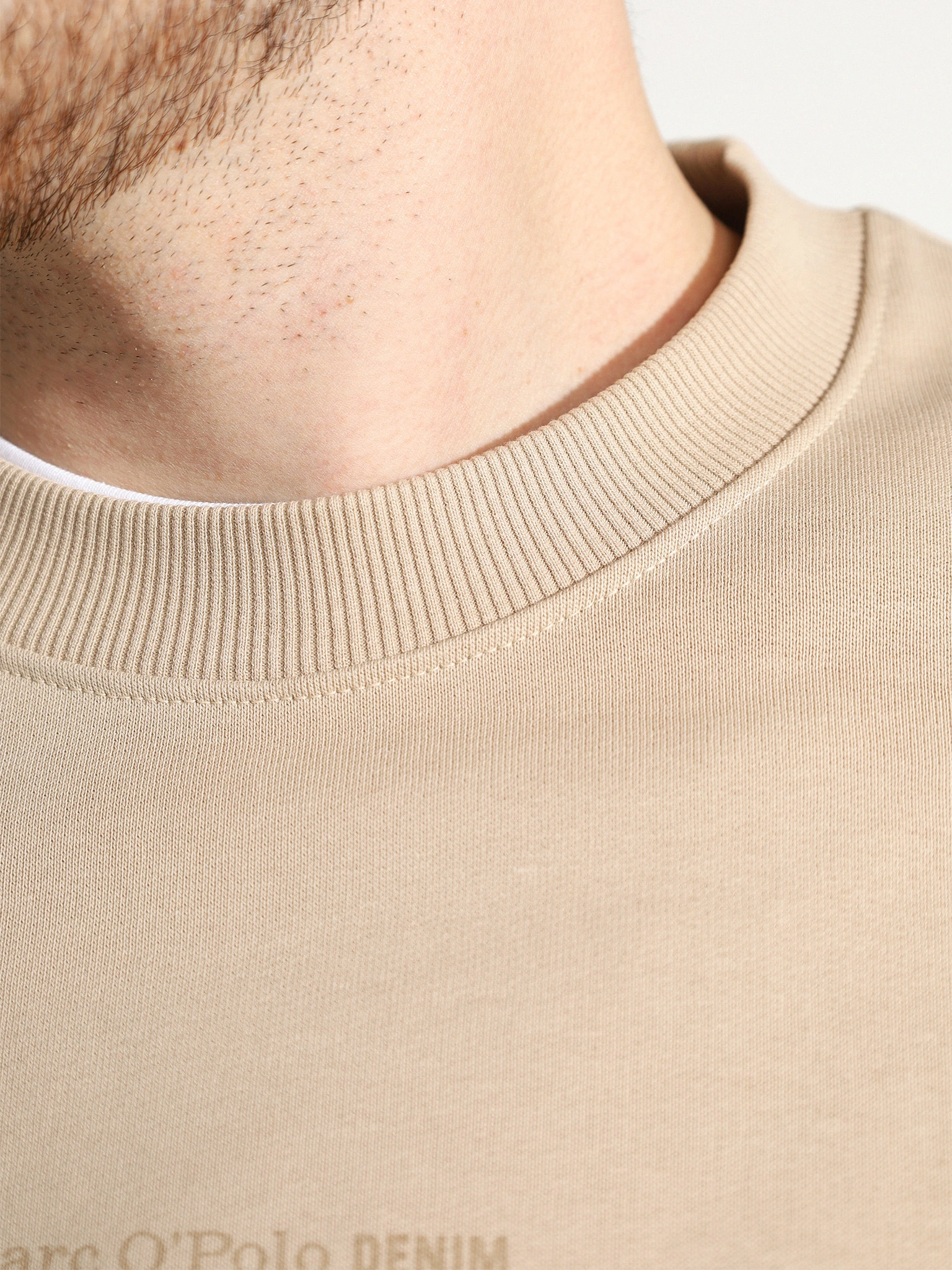 Толстовка бежевого цвета из хлопка